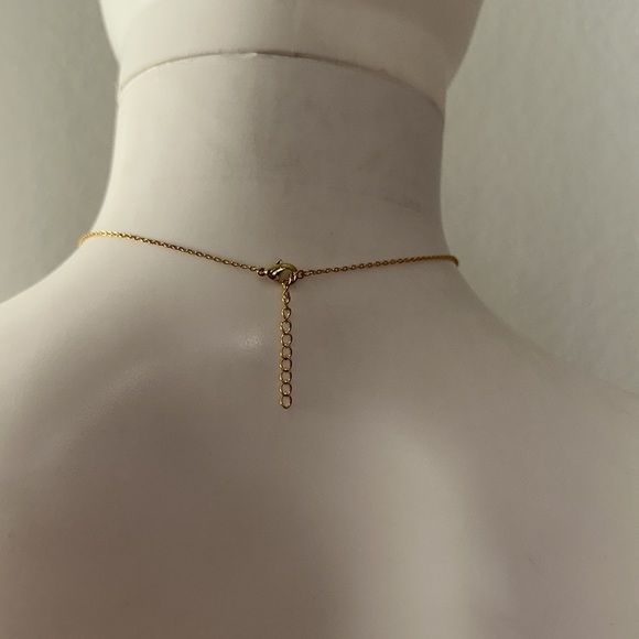 EYLAND white enamel evil eye 🧿 charm choker necklace bracelet gold chain - Picture 5 of 6